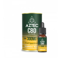 Load image into Gallery viewer, Aztec CBD 300mg CBD Vaping Liquid 10ml (50PG/50VG) CBD Products Aztec CBD