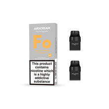 Load image into Gallery viewer, 19mg AIRSCREAM Air Pre Filled Pods 1.2Ω 2ml 2Pcs ( Compatible With AirsPops Pro & AirEgg ) Coils Airscream Strawberry Cream