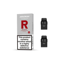 Load image into Gallery viewer, 19mg AIRSCREAM Air Pre Filled Pods 1.2Ω 2ml 2Pcs ( Compatible With AirsPops Pro & AirEgg ) Coils Airscream banana Ice