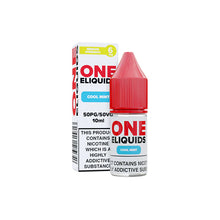 Load image into Gallery viewer, 6mg One E-Liquids Flavoured Nicotine E-Liquid 10ml (50VG/50PG) Vaping Products One Eliquids Menthol