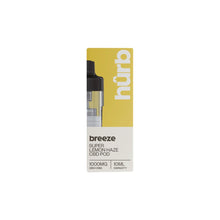 Load image into Gallery viewer, Hurb Breeze CBD 1000mg Pre-filled Pod 10ml CBD Products Hurb Menthol