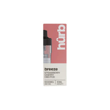Load image into Gallery viewer, Hurb Breeze CBD 1000mg Pre-filled Pod 10ml CBD Products Hurb Strawberry Cherry