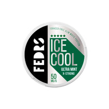 Load image into Gallery viewer, 50mg FEDRS Ice Cool X-Strong Nicotine Pouch - 20 Pouches Smoking Products FEDRS