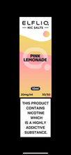 Load image into Gallery viewer, Elf Bar ELFLIQ - Nic Salt - Pink Lemonade