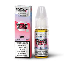 Load image into Gallery viewer, Elf Bar ELFLIQ - Nic Salt - Strawberry Raspberry Cherry Ice