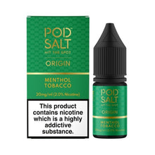 Load image into Gallery viewer, Pod Salt Origin - Nic Salt - Menthol Tobacco