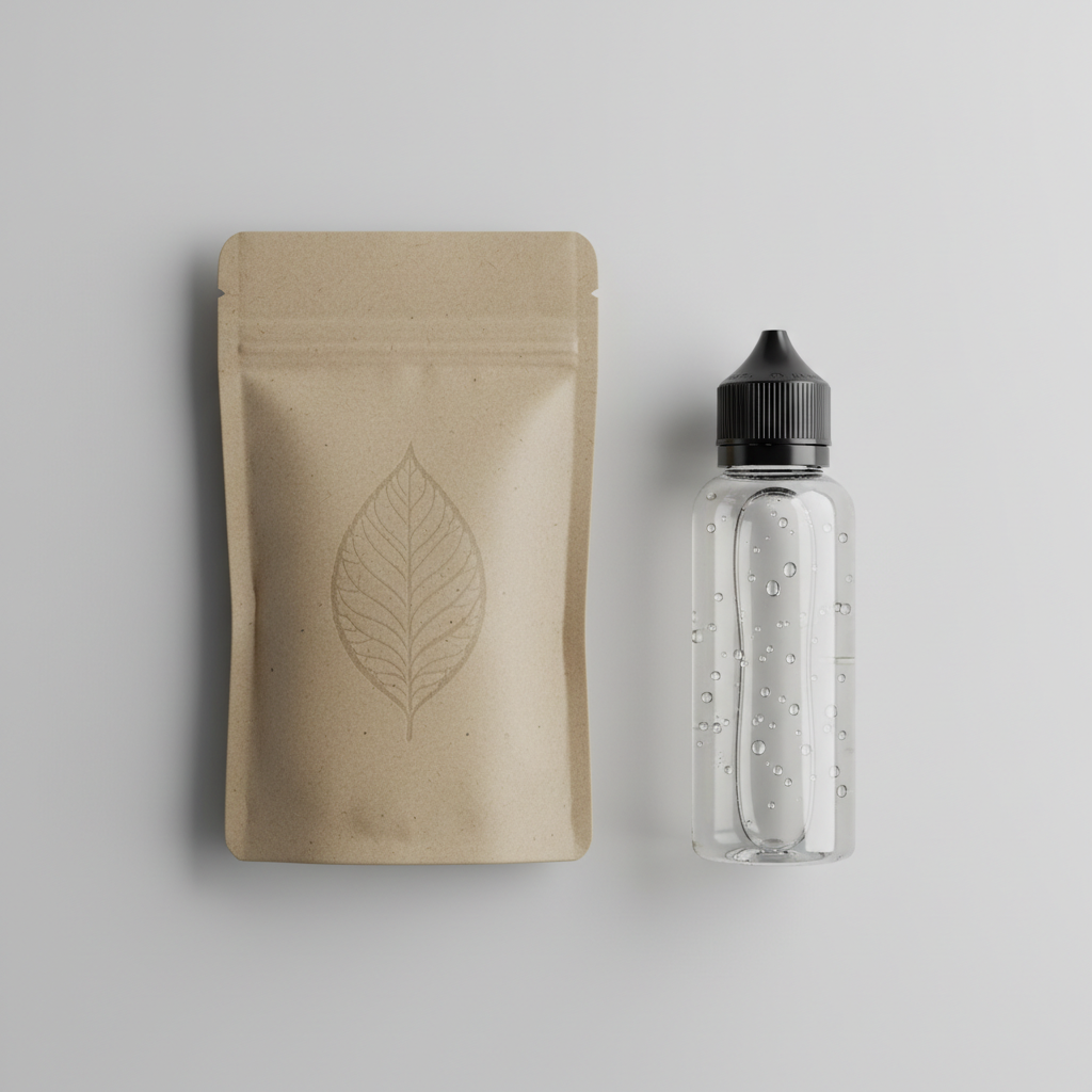 2026 UK Comparison: Compostable E‑Liquid Pouches vs Recyclable PET E‑Liquid Bottles — Carbon Footprint and Real‑World Waste Impact image