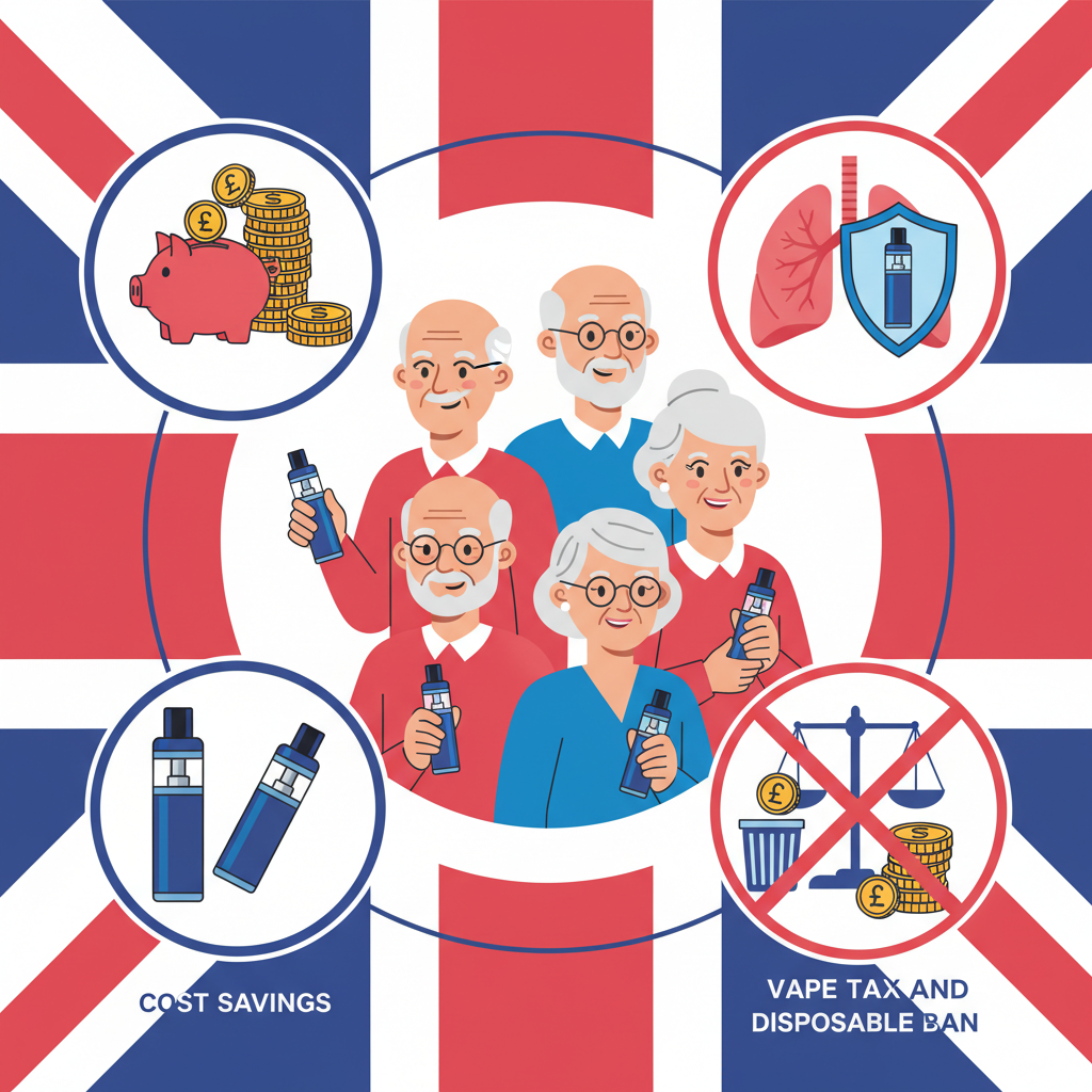Why UK Retirees (60+) Are Switching to Vaping in 2026 — Cost, Harm Reduction and the Impact of Tax and Disposable Rules image