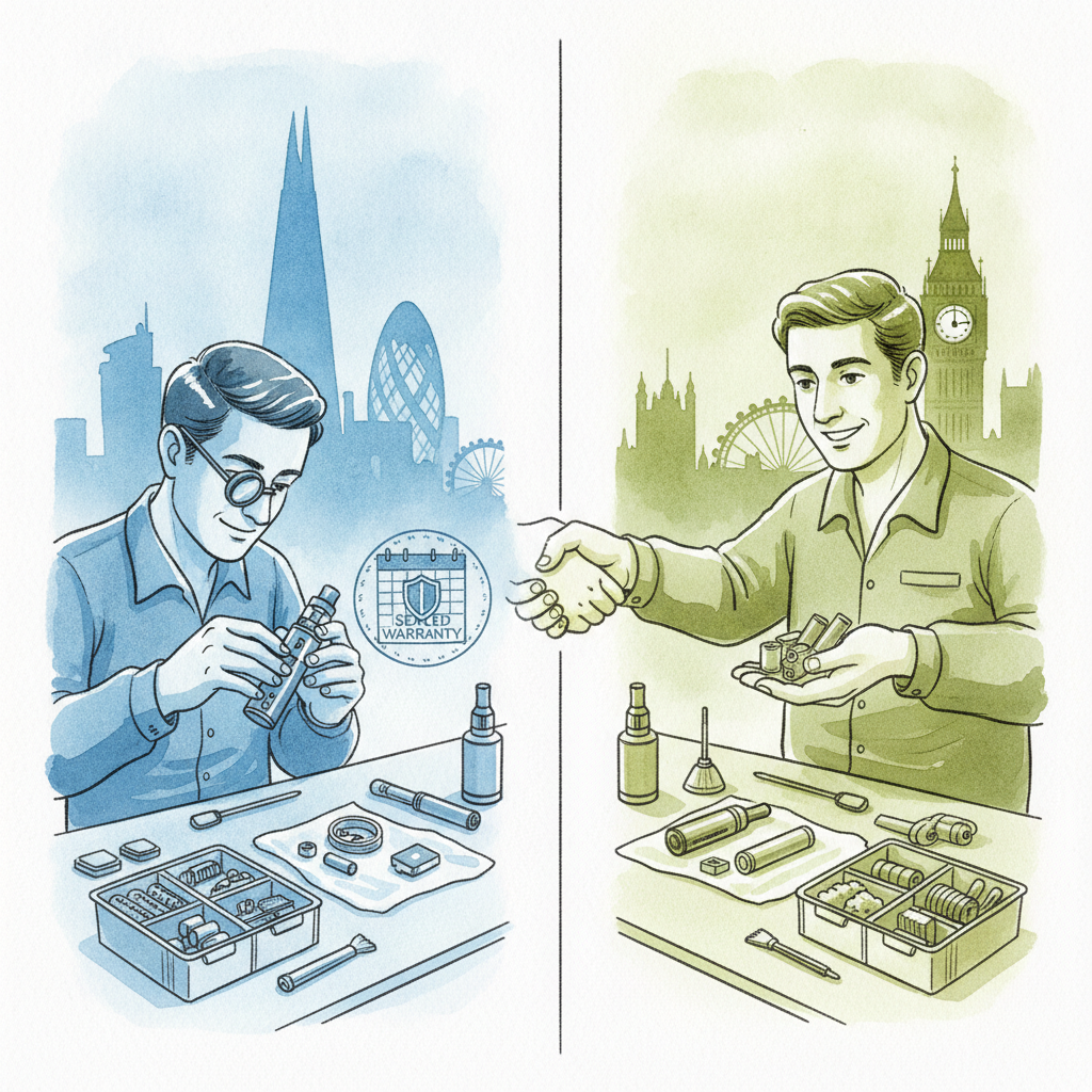 VapeSuperstore vs E‑Cigarette Direct (2026): Which UK Retailer Has the Better 12‑Month Warranty & Aftercare on Refurbished Rechargeables? image