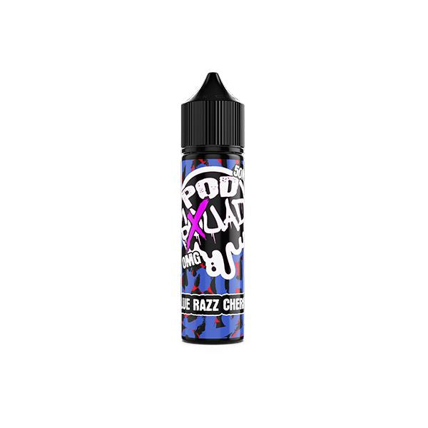 0mg PodSquad 50ml E-liquid (50VG/50PG) E-liquids PodSquad Blue Razz Cherry 