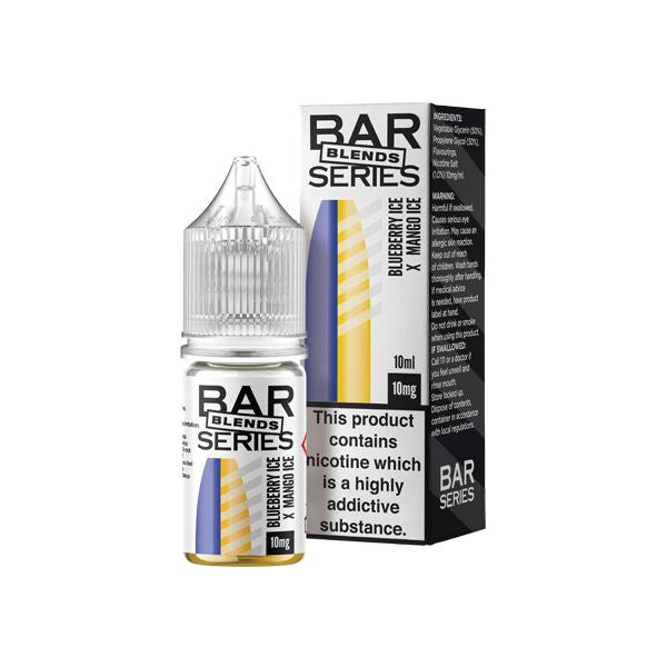 10mg Bar Series Blends 10ml Nic Salts (50VG/50PG) E-liquids Bar Series Blueberry Ice X Mango Ice 