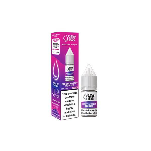 10mg Pukka Juice 5000+ 10ml Nic Salt (50VG/50PG) E-liquids Pukka Juice Frosty Forest Berries 