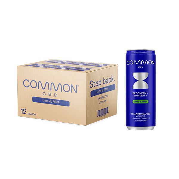 12 x COMMON 20mg CBD Lime & Mint Sparkling Drink - 330ml CBD Products Common 