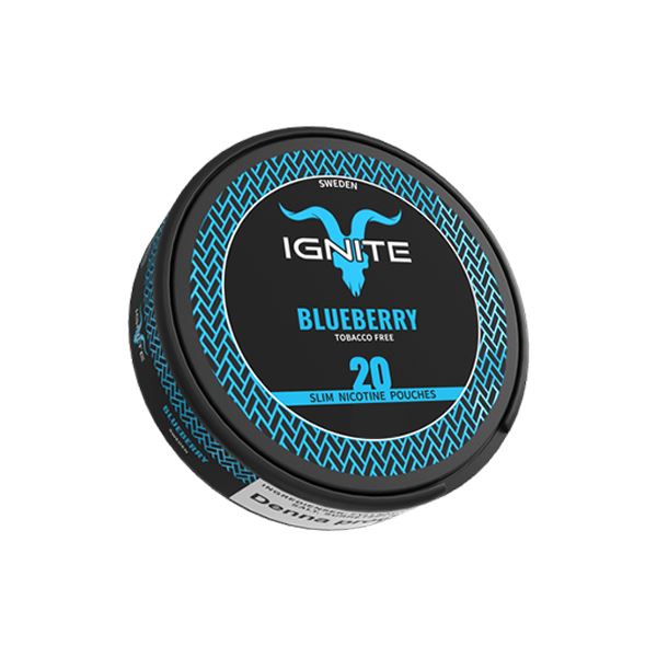 12mg Ignite Blueberry Slim Nicotine Pouch - 20 Pouches Smoking Products IGNITE 