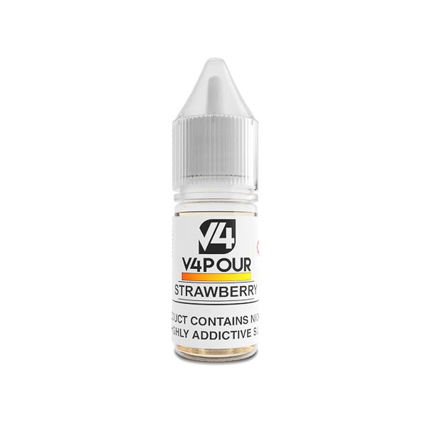 12mg V4 Vapour Freebase E-Liquid 10ml (50VG/50PG) E-liquids V4 Strawberry 