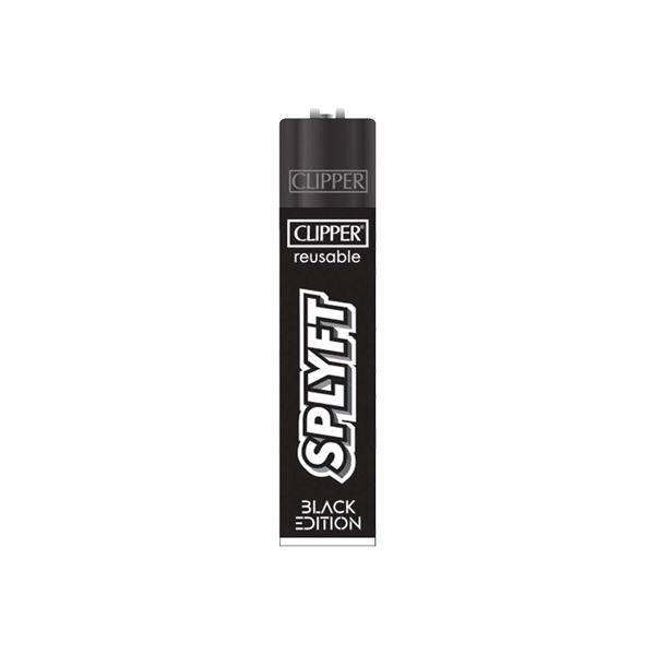 1x Clipper SPLYFT Black Large Classic Refillable Lighter Smoking Products SPLYFT 