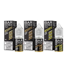 Load image into Gallery viewer, 20mg Bar Series Desserts 10ml Nic Salts (50VG/50PG) E-liquids Bar Series 
