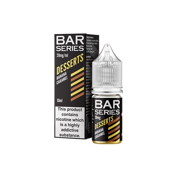 20mg Bar Series Desserts 10ml Nic Salts (50VG/50PG) E-liquids Bar Series Banana Caramel 