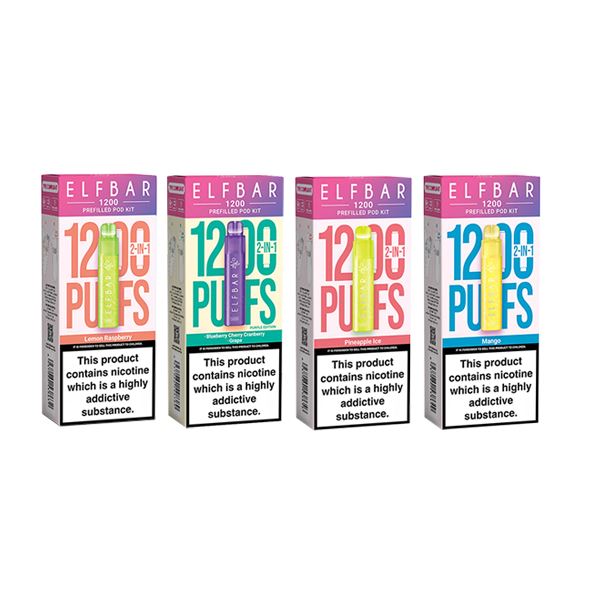 20mg ELF Bar 1200 Prefilled Pod Kit 1200 Puffs Vaping Products ELF Bar Watermelon Ice 