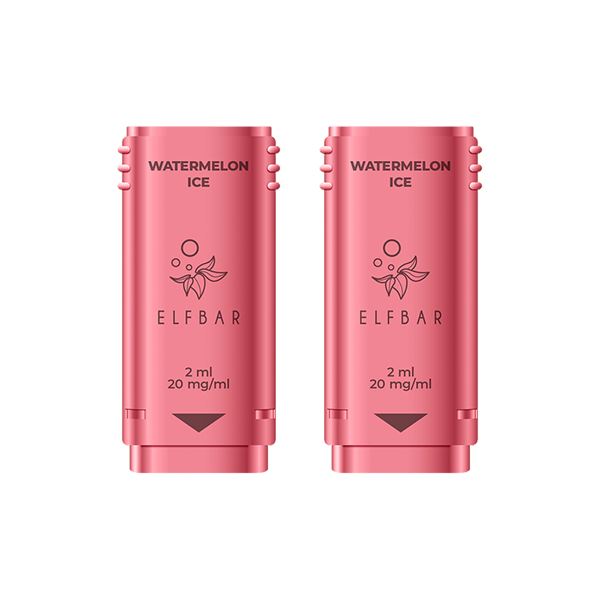 20mg ELF Bar 1200 Prefilled Replacement Pods 1200 Puffs Coils ELF Bar Watermelon Ice 