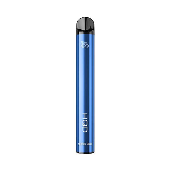 20mg HQD Super Pro Disposable Vape Device 600 Puffs Vaping Products HQD Blueberry 