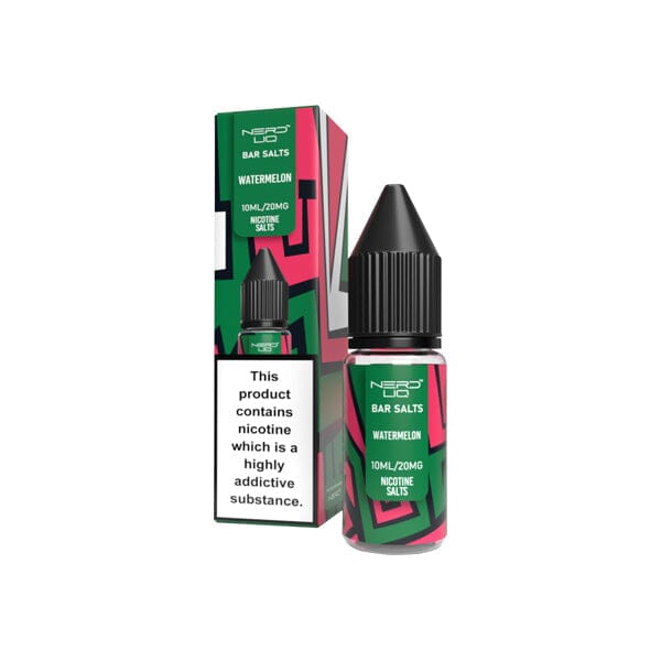 20mg Nerd Liq Bar Salts 10ml Nic Salts (50VG/50PG) E-liquids Nerd Liq Watermelon 