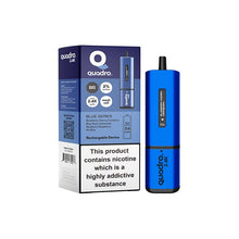 Load image into Gallery viewer, 20mg Quadro 2.4K Pod Vape Kit 2400 Puffs Vape Kits Quadro Blue Series 
