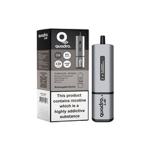 Load image into Gallery viewer, 20mg Quadro 2.4K Pod Vape Kit 2400 Puffs Vape Kits Quadro Charcoal Series 
