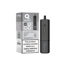 Load image into Gallery viewer, 20mg Quadro 2.4K Pod Vape Kit 2400 Puffs Vape Kits Quadro Jet Black Edition 
