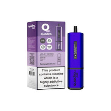 Load image into Gallery viewer, 20mg Quadro 2.4K Pod Vape Kit 2400 Puffs Vape Kits Quadro Violet Series 
