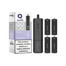 Load image into Gallery viewer, 20mg Quadro 2.4K Pod Vape Kit 4 in 1 Black Series 2400 Puffs Vaping Products Quadro 
