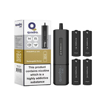 Load image into Gallery viewer, 20mg Quadro 2.4K Pod Vape Kit Black Series 2400 Puffs Vape Kits Quadro 
