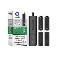 Load image into Gallery viewer, 20mg Quadro 2.4K Pod Vape Kit Black Series 2400 Puffs Vape Kits Quadro 
