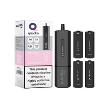 Load image into Gallery viewer, 20mg Quadro 2.4K Pod Vape Kit Black Series 2400 Puffs Vape Kits Quadro 
