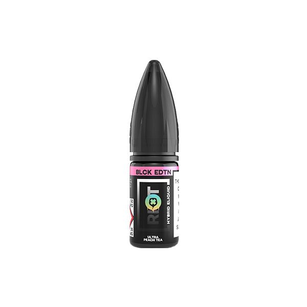 20mg Riot Squad Black Edition V2 Nic Salts 10ml (50VG/50PG) E-liquids Riot Squad Ultra Peach Tea 