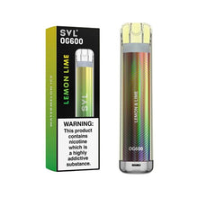 Load image into Gallery viewer, 20mg SVL OG600 Disposable Vape 600 Puffs Vaping Products SVL 
