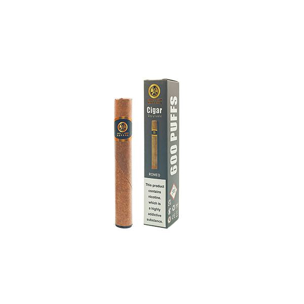 20mg XO Havana Disposable Cigar Vape - 600 Puffs Vaping Products Havana Retto 