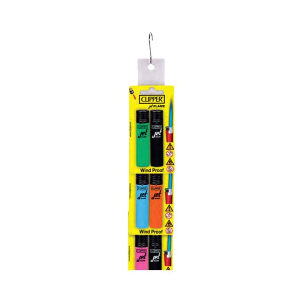 24 Clipper CKJ11RH Jet Flame Lighters Blister Pack Set - CKJ1L003UKH Smoking Products Clipper 