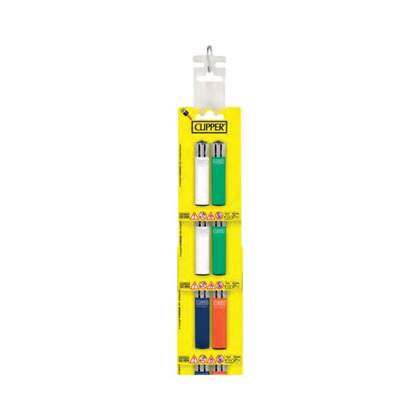 24 Clipper CP22RH Micro Solid Flint Lighters Blister Pack Set - CP1L000UKH Smoking Products Clipper 