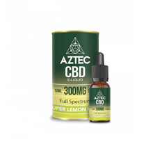 Load image into Gallery viewer, Aztec CBD 300mg CBD Vaping Liquid 10ml (50PG/50VG) CBD Products Aztec CBD Super Lemon Haze 
