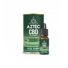 Load image into Gallery viewer, Aztec CBD 300mg CBD Vaping Liquid 10ml (50PG/50VG) CBD Products Aztec CBD Mango Kush 
