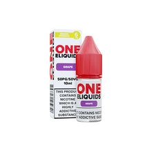 Load image into Gallery viewer, 6mg One E-Liquids Flavoured Nicotine E-Liquid 10ml (50VG/50PG) Vaping Products One Eliquids Blackcurrant 
