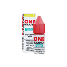 Load image into Gallery viewer, 6mg One E-Liquids Flavoured Nicotine E-Liquid 10ml (50VG/50PG) Vaping Products One Eliquids Strawberry Menthol 
