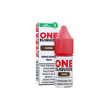 Load image into Gallery viewer, 3mg One E-Liquids Flavoured Nicotine E-Liquid 10ml (50VG/50PG) Vaping Products One Eliquids Mint 
