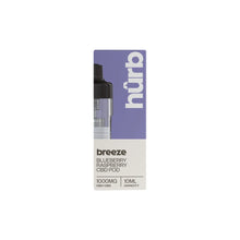 Load image into Gallery viewer, Hurb Breeze CBD 1000mg Pre-filled Pod 10ml CBD Products Hurb 
