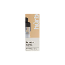 Load image into Gallery viewer, Hurb Breeze CBD 1000mg Pre-filled Pod 10ml CBD Products Hurb Blueberry Raspberry 

