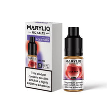 Load image into Gallery viewer, 10mg MARYLIQ Nic Salt By Lost Mary 10ml (50VG/50PG) Vaping Products Lost Mary Peach Ice 
