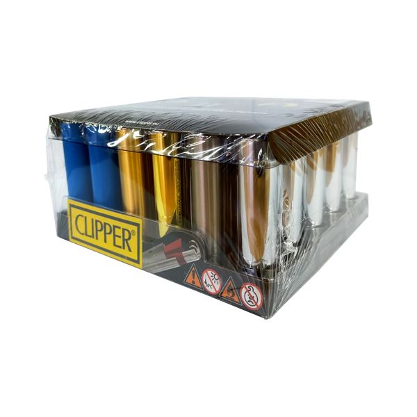 30 Clipper FCP22RH Classic Micro Metal Cover Mix 1 Lighters - FCP0T000UKH Smoking Products Clipper 