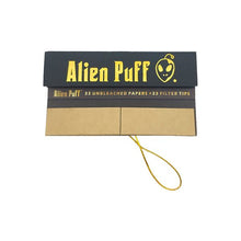 Load image into Gallery viewer, 33 Alien Puff Black &amp; Gold King Size Elastic Band Unbleached Papers + Filter Tips Smoking Products Alien Puff 

