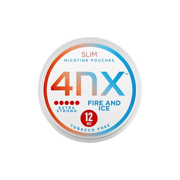 4NX 12mg Fire & Ice Slim Nicotine Pouches - 20 Pouches Smoking Products 4NX 